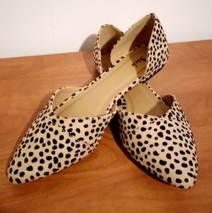 SHEIN beige cheetah print shoes